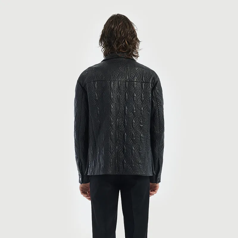 C'N'C New Order & Classics Series Fall And Winter Cotton Leather Coat Men's-2