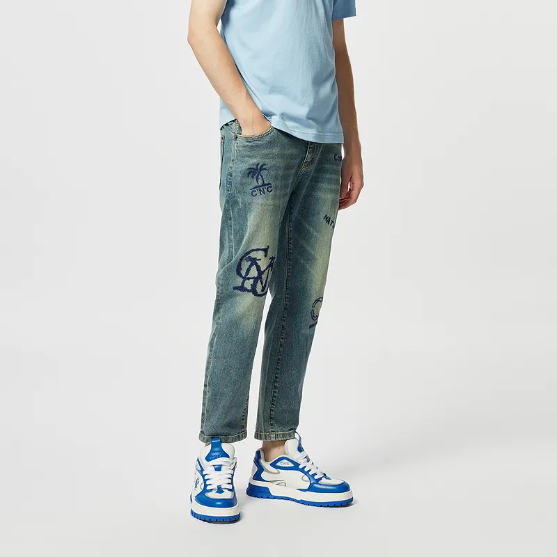 C'N'C Trend Series Jeans Men's Denim Blue-3