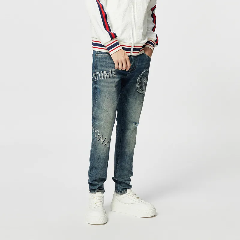 C'N'C Trend Series Jeans Men's Denim Blue-6