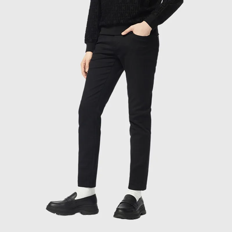 C'N'C New Order & Classics Series Fall And Winter Jeans Men's Black-5