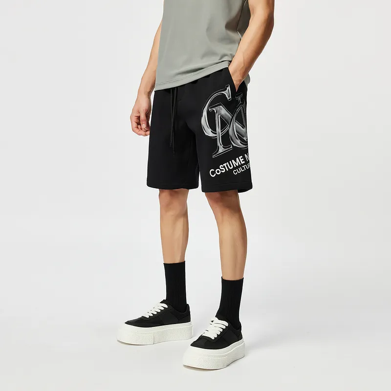 C'N'C Rhythm Party Series Casual Shorts Men's Black-3