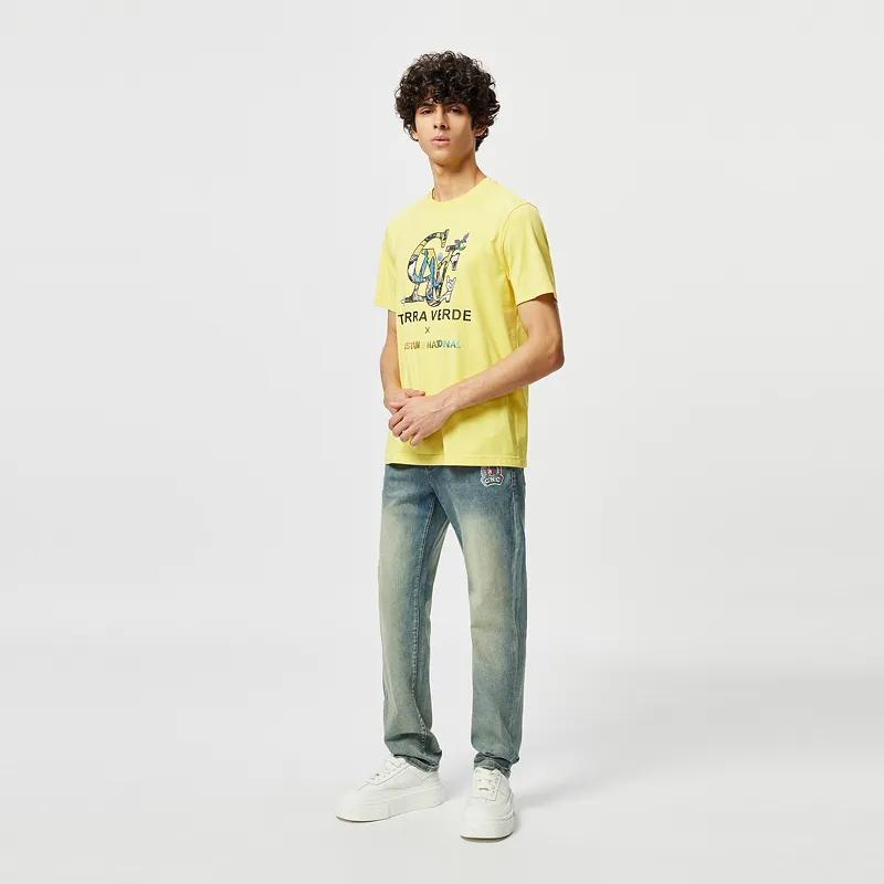 C'N'C Rhythm Party Series Jeans Men's Denim Blue-7