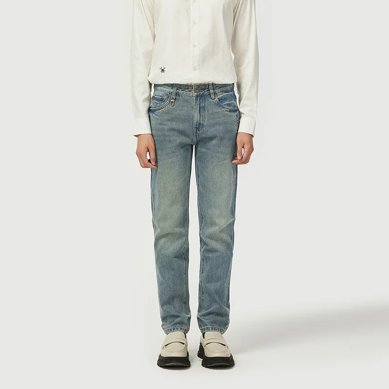 C'N'C New Order & Classics Series Fall Winter Washable Jeans Men-2