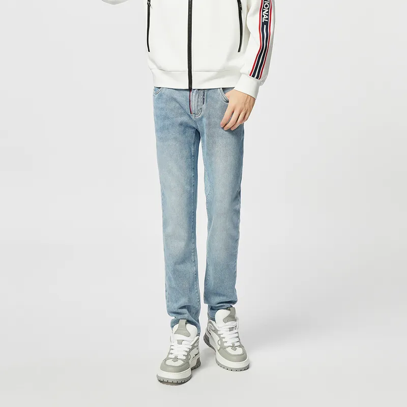 C'N'C Rhythm Party Series Jeans Men's Light Blue-3