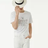 slogan-print feather-embellished T-shirt