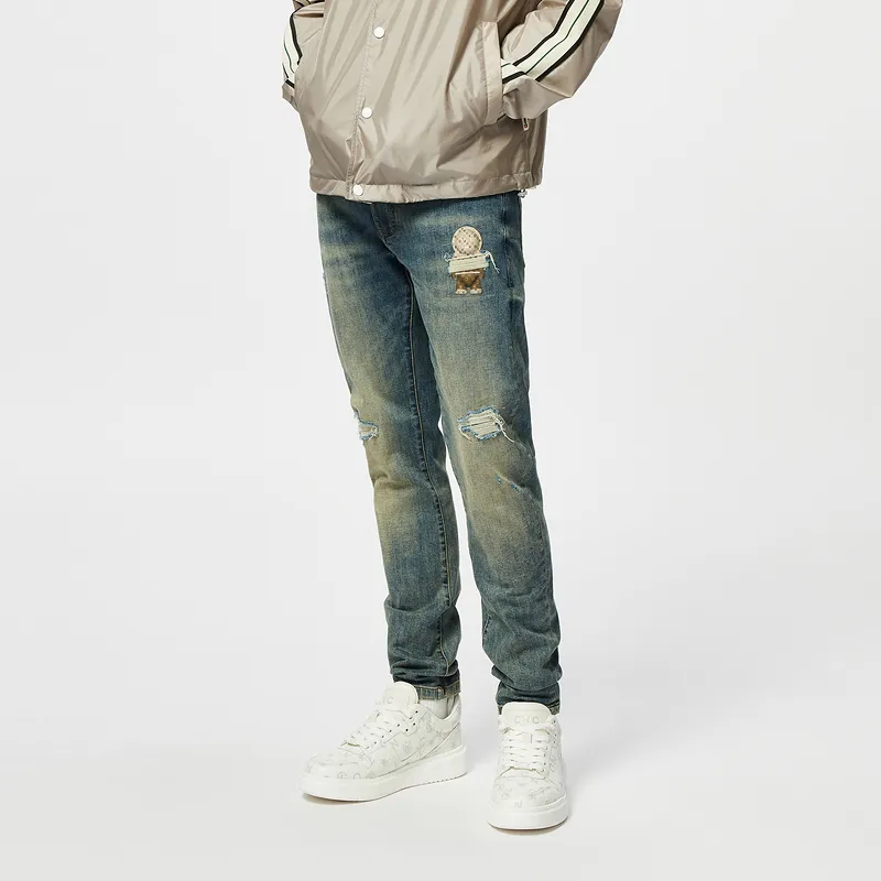 C'N'C Trend Series Jeans Men's Denim Blue-4