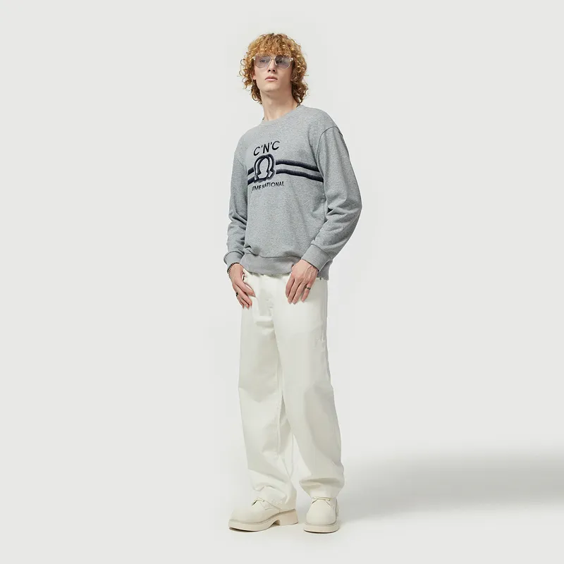 C'N'C Rhythm Party Series Sweatshirt Unisex Light Gray-7