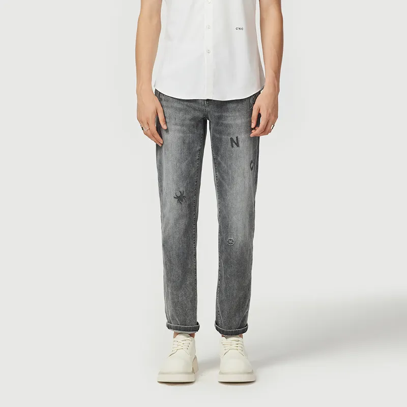 C'N'C New Order & Classics Series Jeans Men's Light Gray-2
