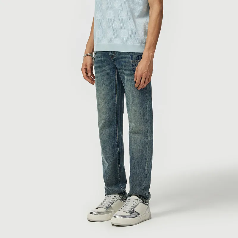 C'N'C Trend Series Jeans Men Denim Blue-3