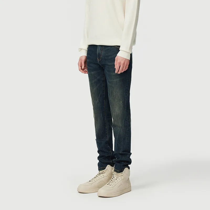 C'N'C Rhythm Party Series Jeans Men's Denim Blue-4