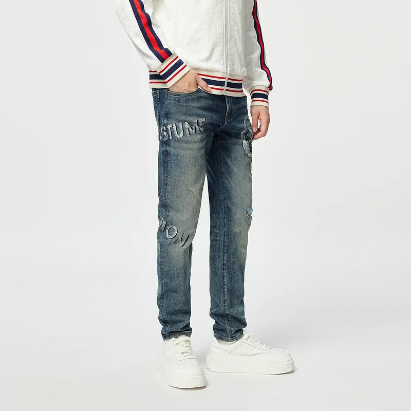C'N'C Trend Series Jeans Men's Denim Blue-4