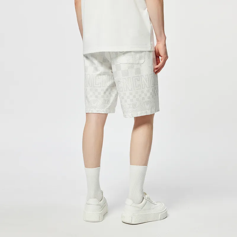 C'N'C Trend Series Casual Shorts Men's Gray Pattern-5