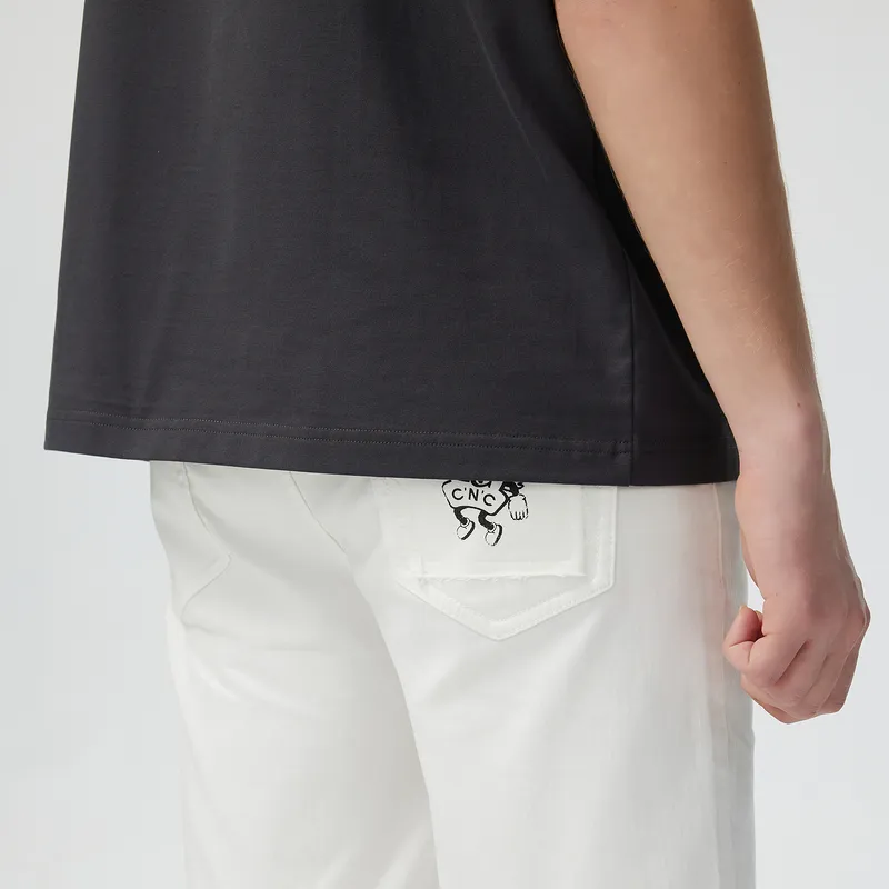C'N'C Trend Series Denim Shorts Men's White-6