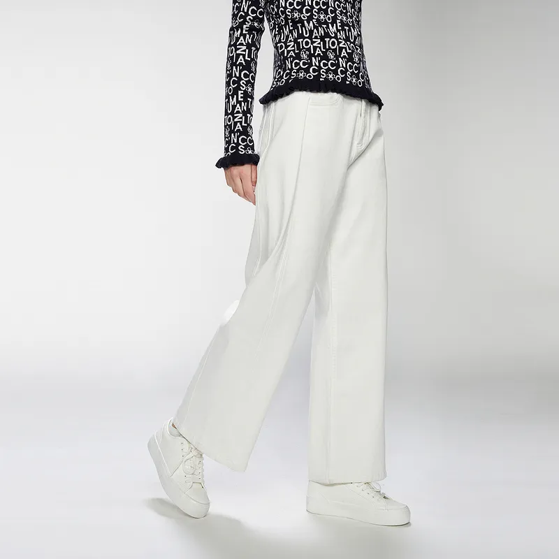 C'N'C Jeans Women's White-3
