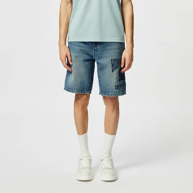 C'N'C Trend Series Denim Shorts Men's Denim Blue-2