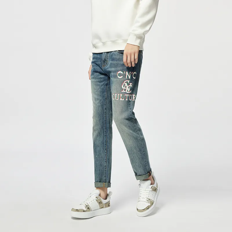 C'N'C Rhythm Party Series Jeans Men's Blue-5