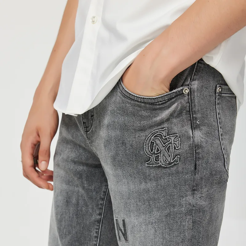 C'N'C New Order & Classics Series Jeans Men's Light Gray-6