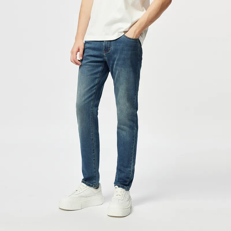 C'N'C Rhythm Party Series Jeans Men's Denim Blue-4