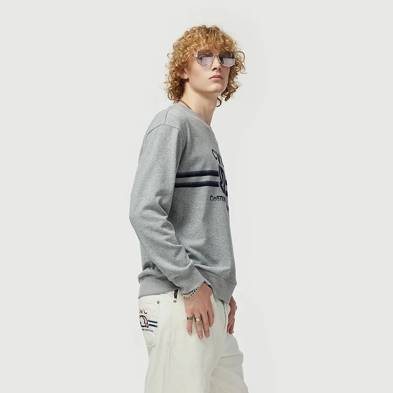 C'N'C Rhythm Party Series Sweatshirt Unisex Light Gray-4