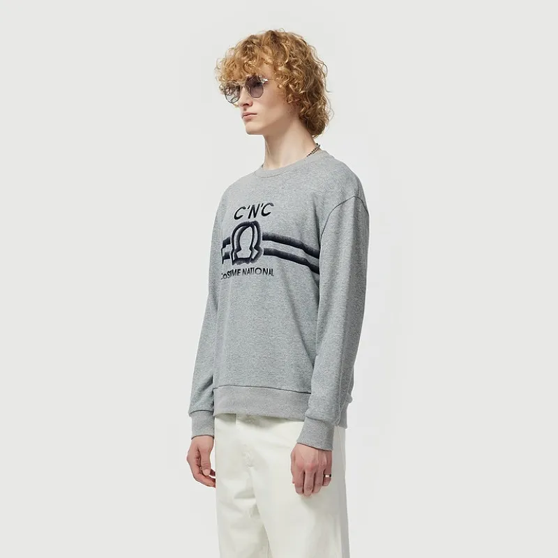 C'N'C Rhythm Party Series Sweatshirt Unisex Light Gray-3