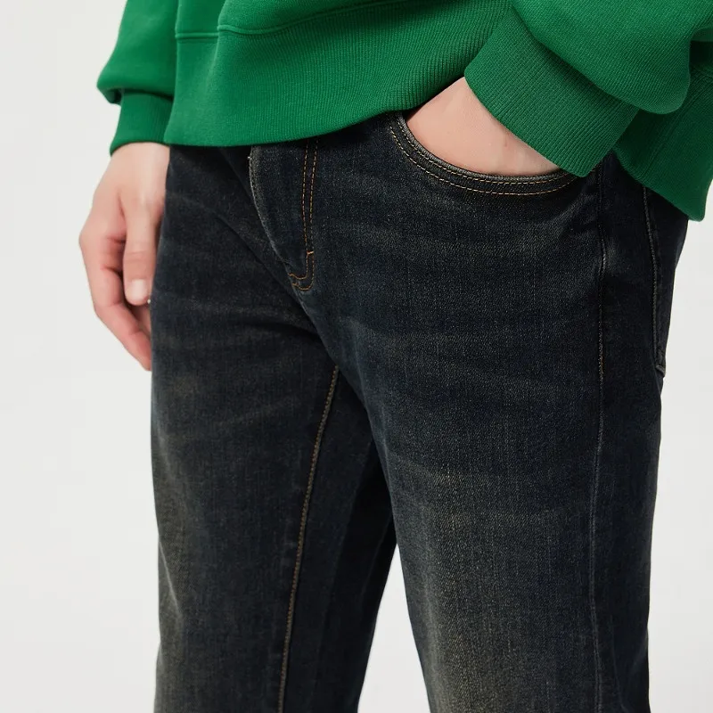 C'N'C Rhythm Party Series Fall And Winter Jeans Men's Denim Blue-10