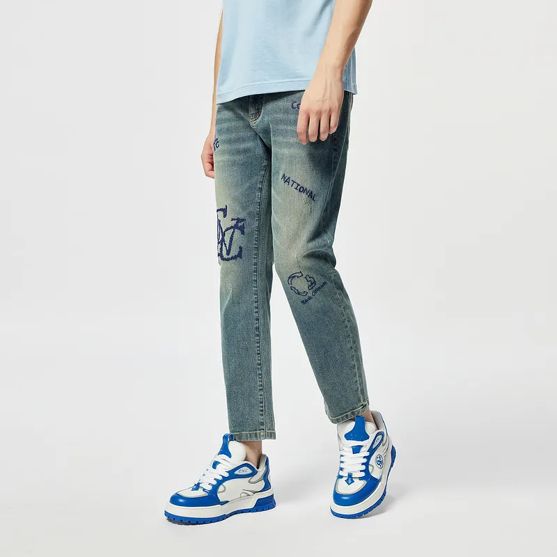 C'N'C Trend Series Jeans Men's Denim Blue-4