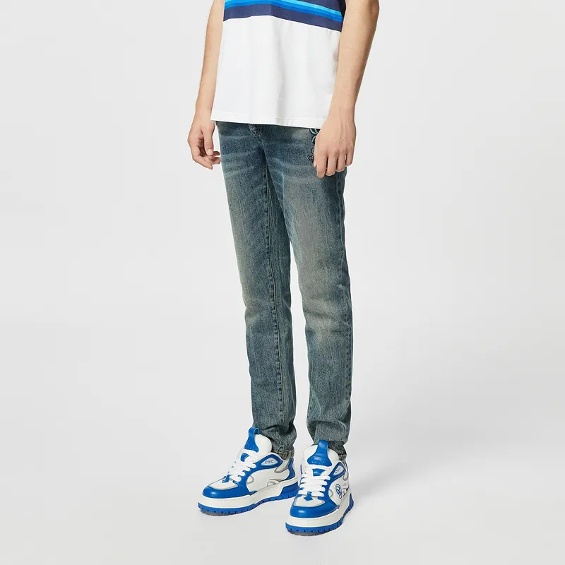 C'N'C Rhythm Party Series Jeans Men's Denim Blue-4