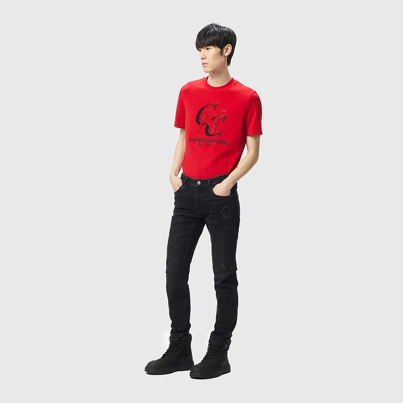 C'N'C Jeans Men Black Gray-7