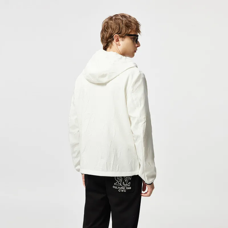 C'N'C Smudge & Distortion Series Jackets Men White-7