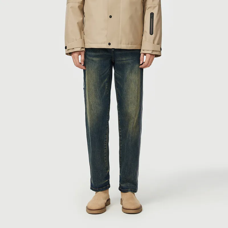 C'N'C Rhythm Party Series Jeans Men's Denim Blue-2