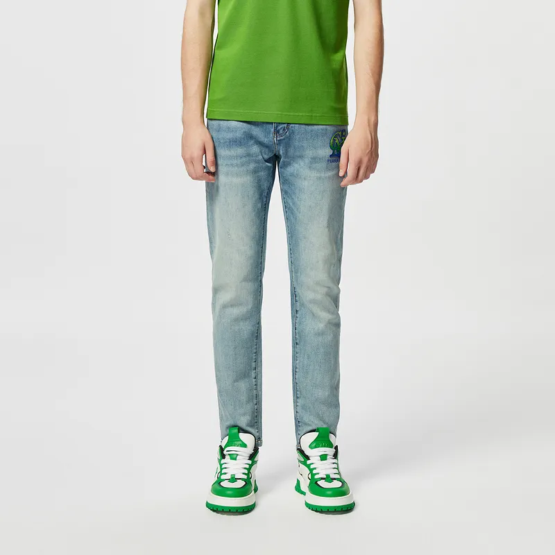 C'N'C Trend Series Spring Summer Jeans Men's Denim Blue-2