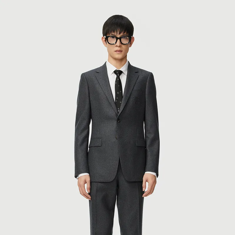 C'N'C Fall And Winter Business Suit Men's Dark Gray-2