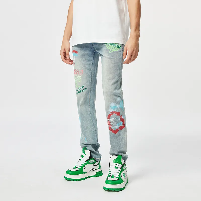 C'N'C Trend Series Jeans Men's Light Blue-3