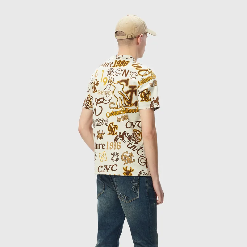C'N'C Far Mountain Outdoor Series Fall Winter Short Sleeved T Shirts Men's-5