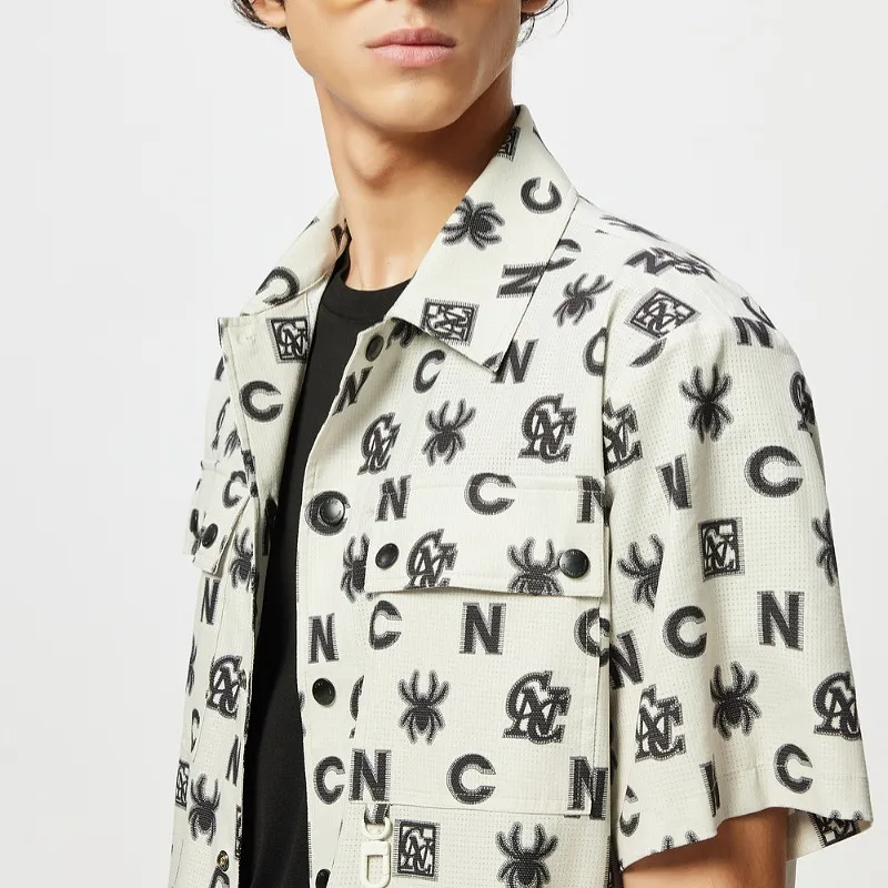 C'N'C Trend Series Shirt Unisex Brown With Print-3