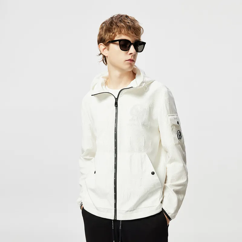 C'N'C Smudge & Distortion Series Jackets Men White-2