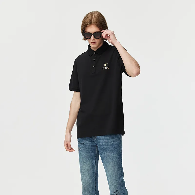 C'N'C New Order & Classics Series Polo Shirt Men's Black-4