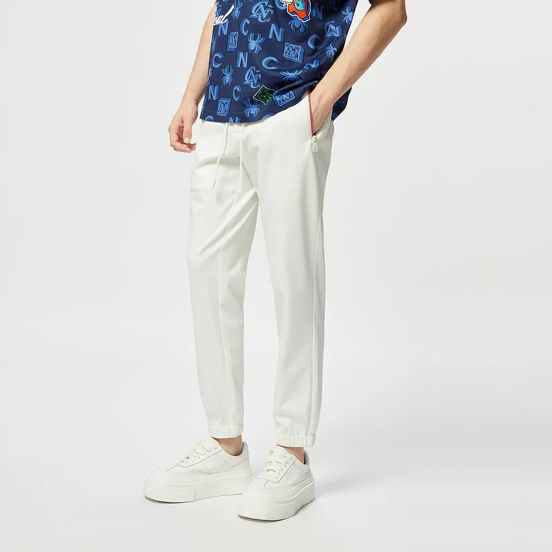 C'N'C Rhythm Party Series Casual Pants Men's White-3