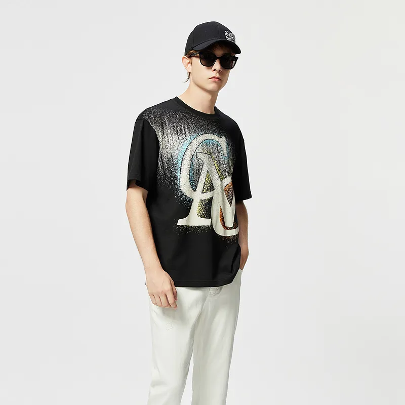 C'N'C Smudge & Distortion Series T Shirts Men-2