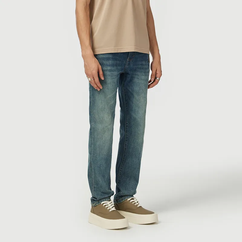 C'N'C Rhythm Party Series Jeans Men's Denim Blue-4