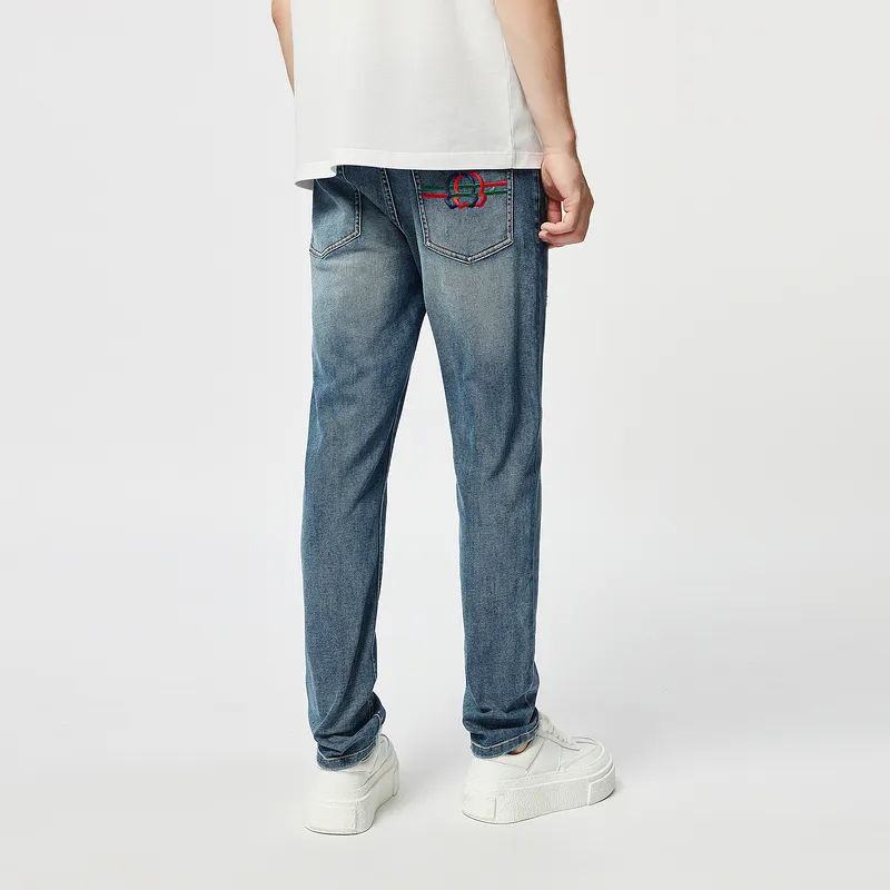 C'N'C Rhythm Party Series New Order & Classic Series Spring And Summer Jeans Men's Denim Blue-5