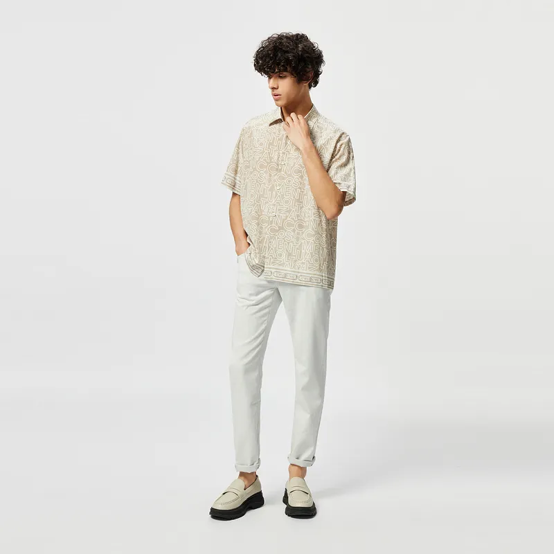 C'N'C Trend Series Shirt Unisex Brown With Print-7