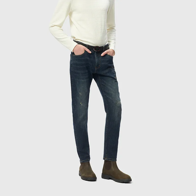 C'N'C Far Mountain Outdoor Series Fall And Winter Jeans Men's-11
