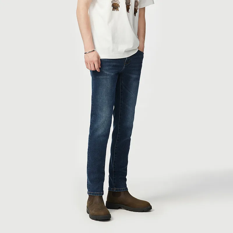 C'N'C Rhythm Party Series Fall And Winter Washable Jeans Men-11