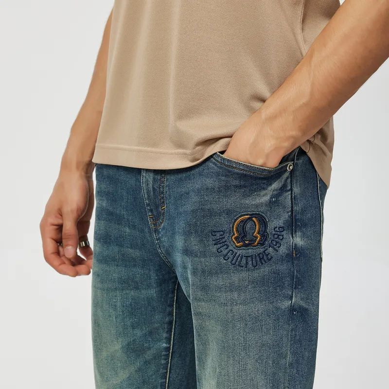 C'N'C Rhythm Party Series Jeans Men's Denim Blue-6