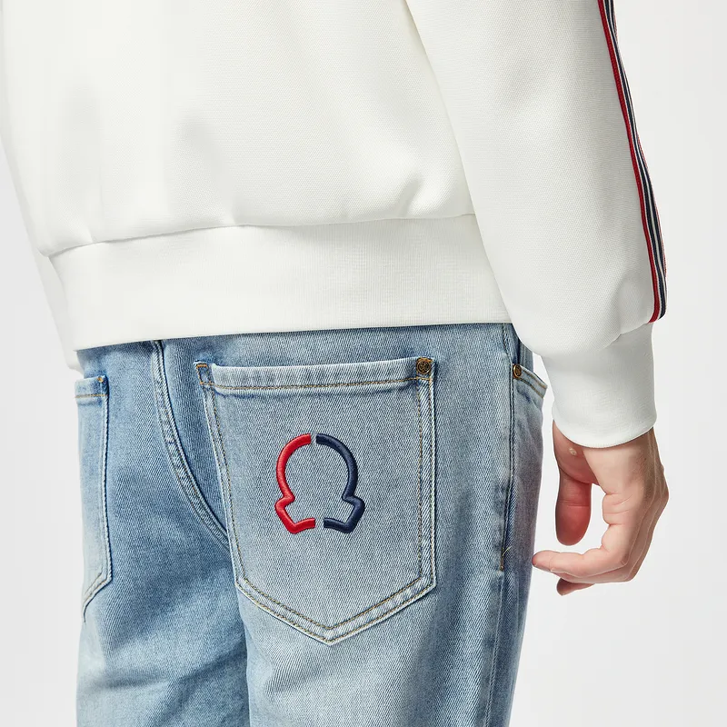 C'N'C Rhythm Party Series Jeans Men's Light Blue-6