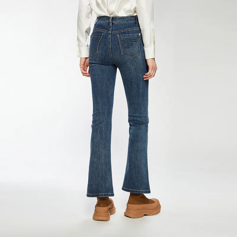 C'N'C Fall And Winter Washable Jeans Women's-5