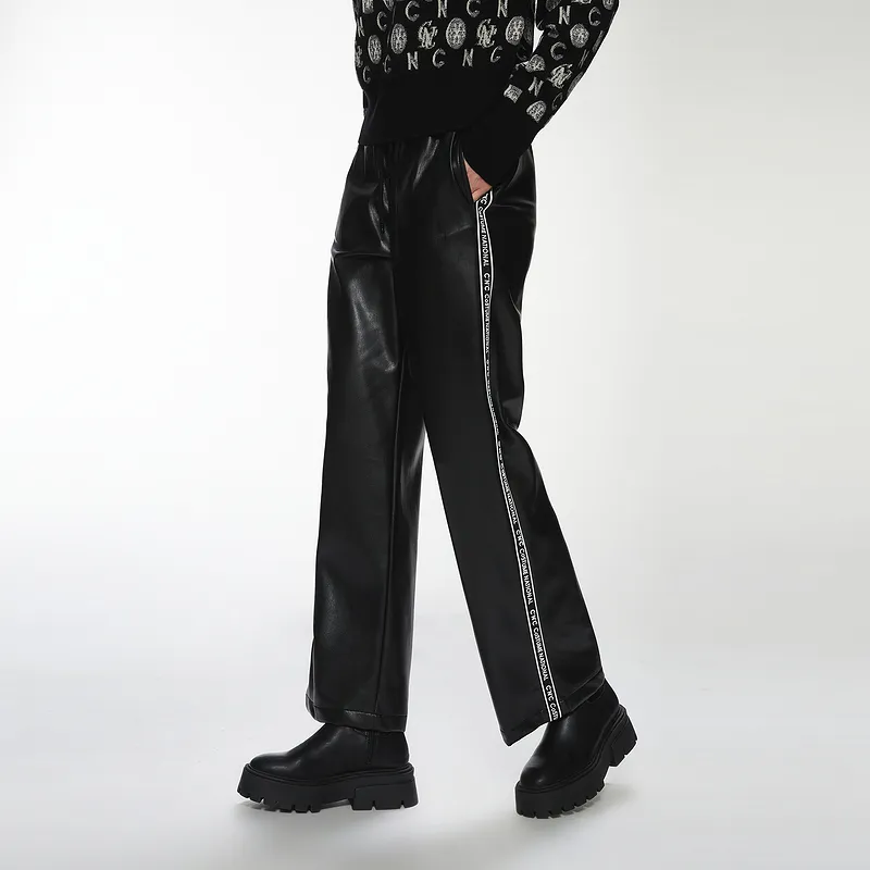 C'N'C Fall And Winter Leather Pants Women's-5