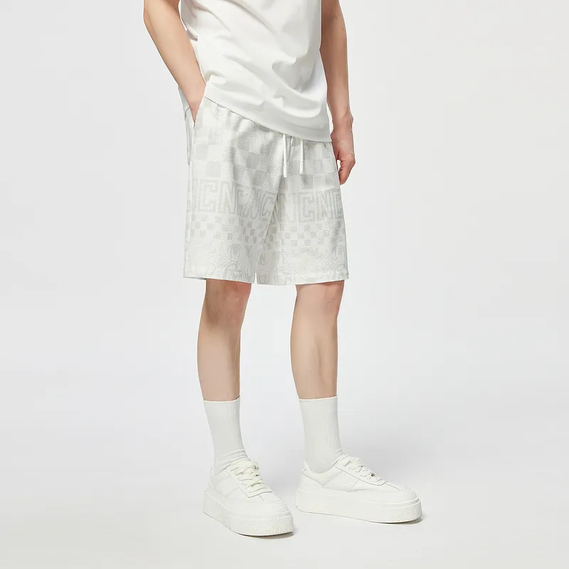 C'N'C Trend Series Casual Shorts Men's Gray Pattern-4