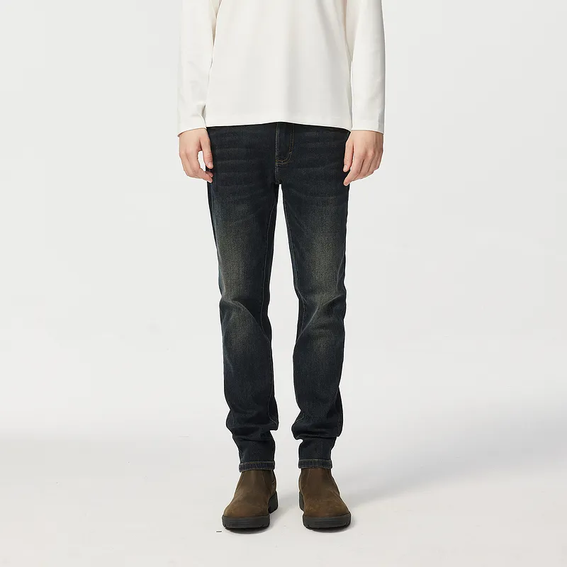C'N'C Rhythm Party Series Fall And Winter Jeans Men's Denim Blue-2